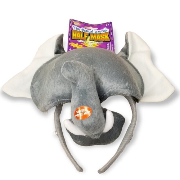 Elephant Adult Plush‎ Costume Half Mask - Picture 2 of 7